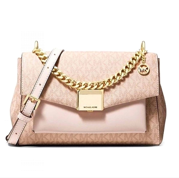 Michael Kors Lita Medium Shoulder Bag Ballet